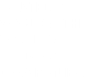 TRUSTED BY SOME OF THE WORLD'S LEADING COMPANIES....